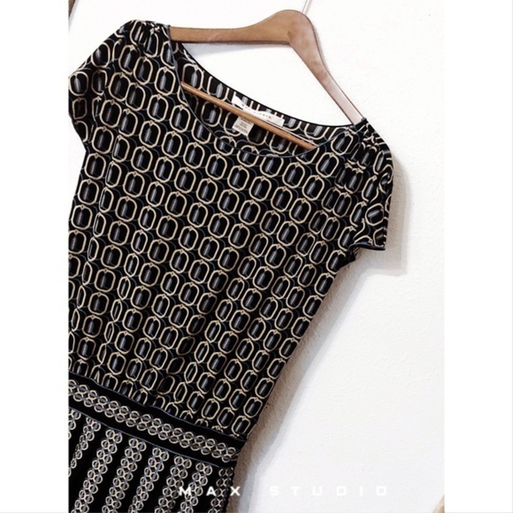 Max Studio chain link drop waist dress nwot